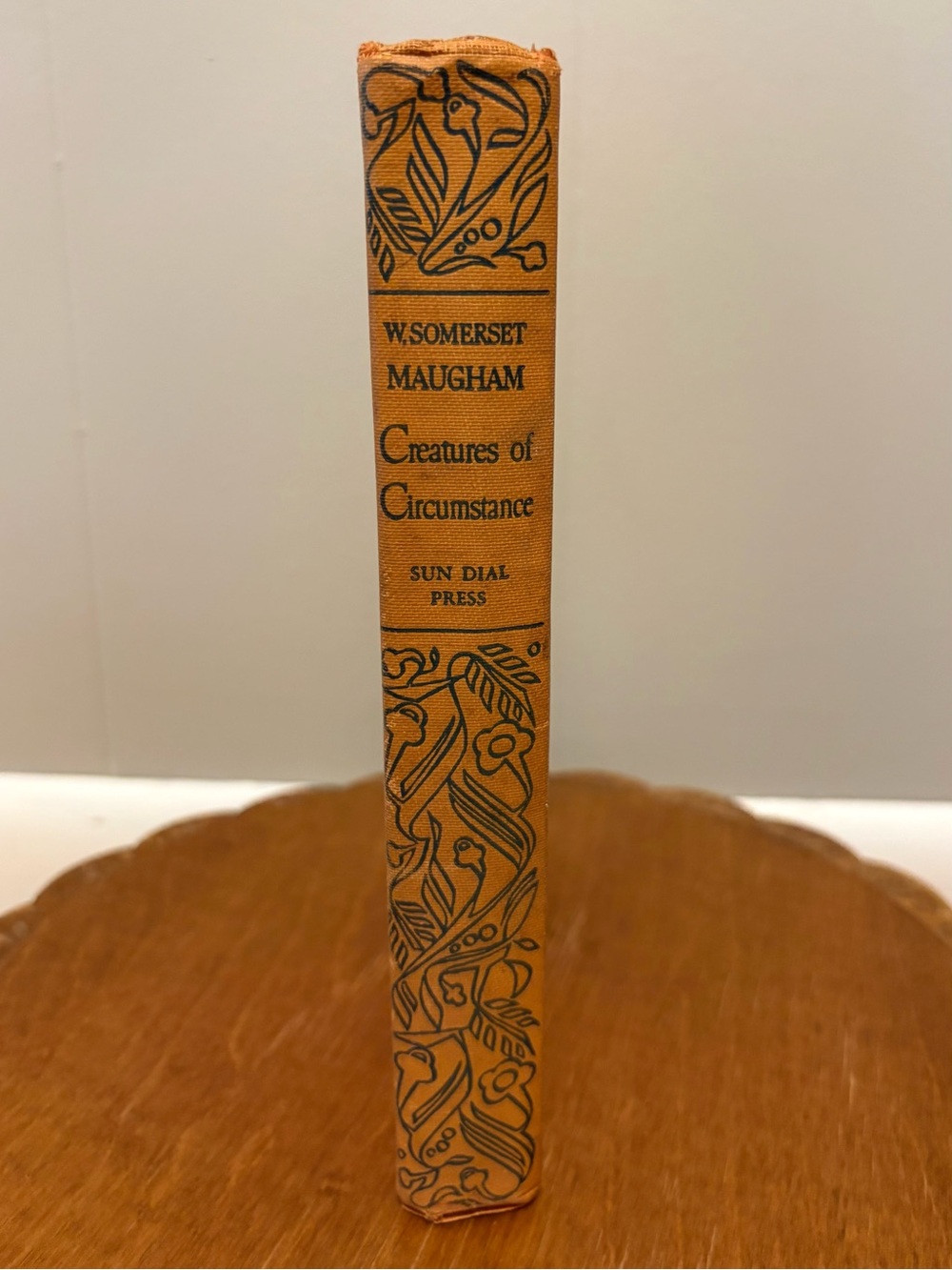 W. Somerset Maugham "Creatures of Circumstance" Orange Cloth Hardcover